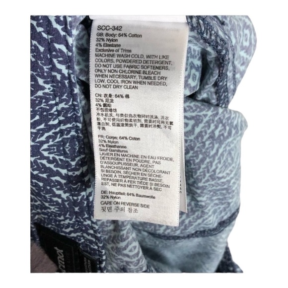 4/$45 MARMOT Navy Blue and White Patterned Flat Front Shorts size Medium - Picture 5 of 6